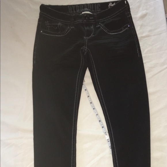 Hydraulic Bailey Super Skinny Black Jeggings - Picture 1 of 4